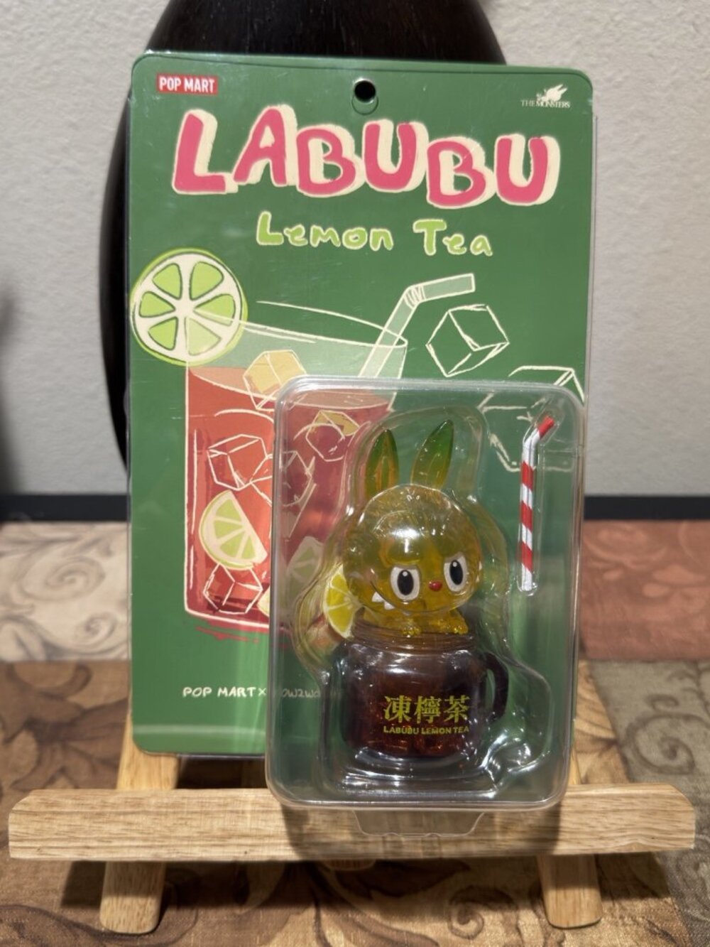 Labubu Lemon Tea The Monsters Pop Mart Figure Rare Collectible Vinyl Toy